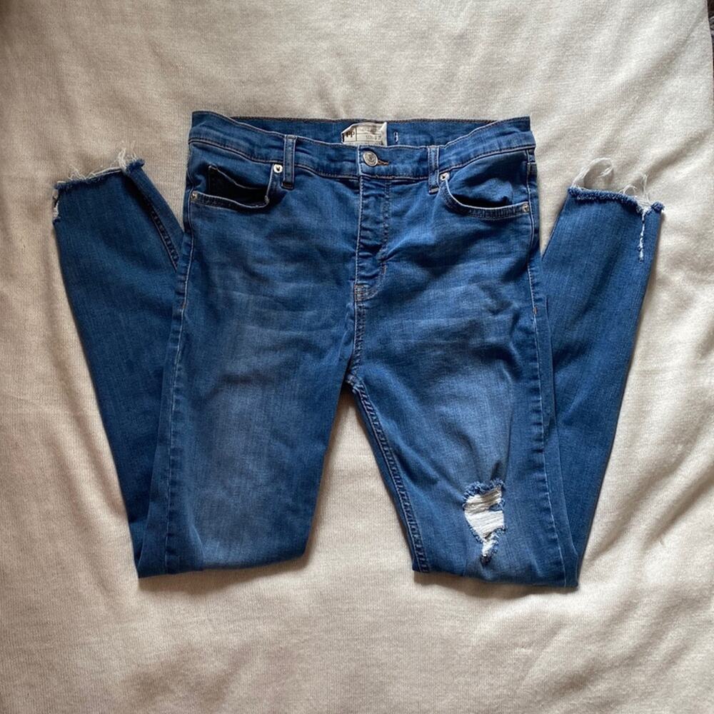 Free People distressed skinny jeans